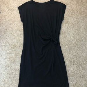 Black sun dress with knot front detail